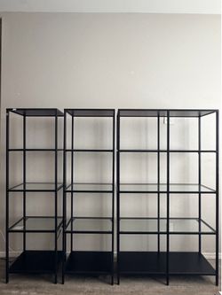 I kea glass shelves