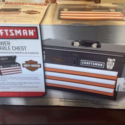 Perfect Christmas Gift Craftsman (Harley Davidson) 3-Drawer Portable Chest