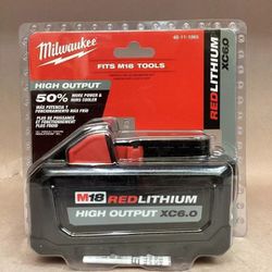 Milwaukee m18 6.0 batteries 