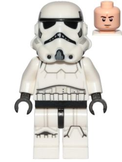 SW1137 Imperial Stormtrooper - Male, Dual Molded Helmet with Light Bluish Gray Panels on Back