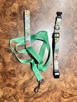 FOR SALE: Custom LV Small/Medium Dog Collar & Leash - $40