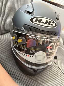 HJC Full-Face Motorcycle Helmet Matte Gray