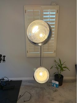 Tom Dixon Mirror Ball Floor Chandelier Silver Mirrored Polycarbonate