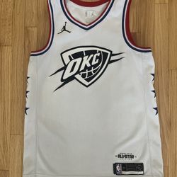 Russell Westbrook Jersey Jordan 44 Authentic Medium 2019 All Star Game Thunder
