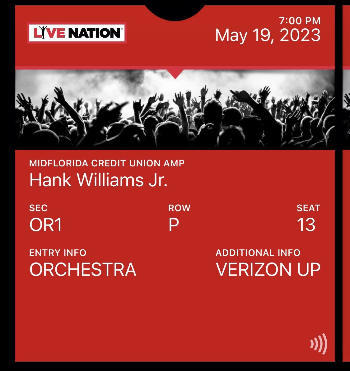 Hank Williams Jr Tickets $1000 OBO