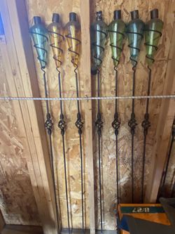 Torch Metal Stand 15 Pieces seven dollars a piece