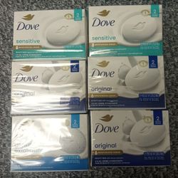 DOVE SOAP BARS 2 BARS PER PACK