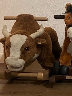 Plush Bull Rocking Toy