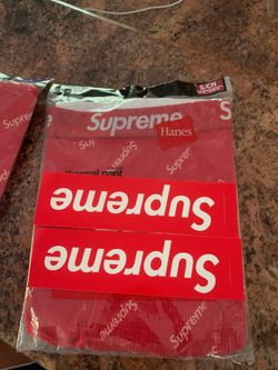 Supreme x Hanes thermal pants