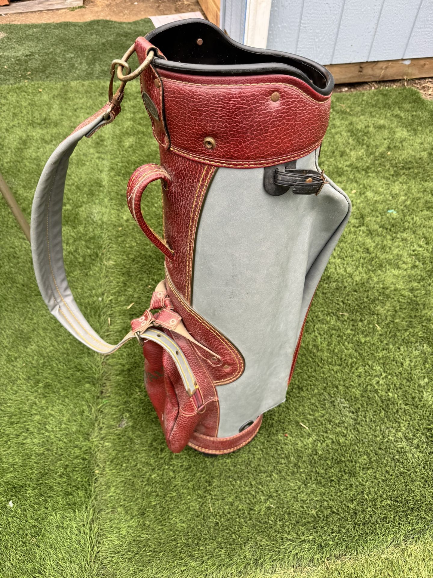 SPALDING  Leather Golf Bag