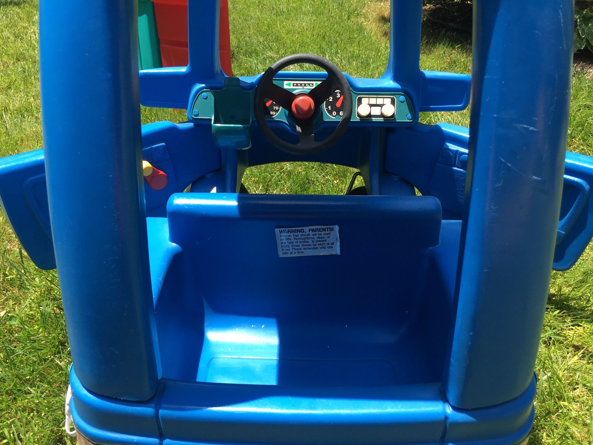 Vintage little tikes woody foot pushed mini van