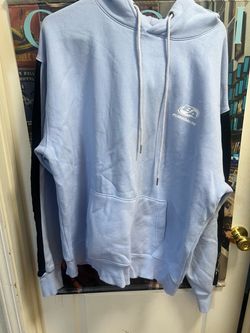Buried Alive Men's Blue/Black Colorblock Pullover Hoodie Logo Pockets
