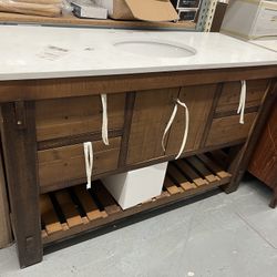 Bromey 54” Single Sink Bathroom Vanity 