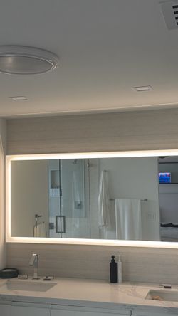 Mirror bathroom led 30x72