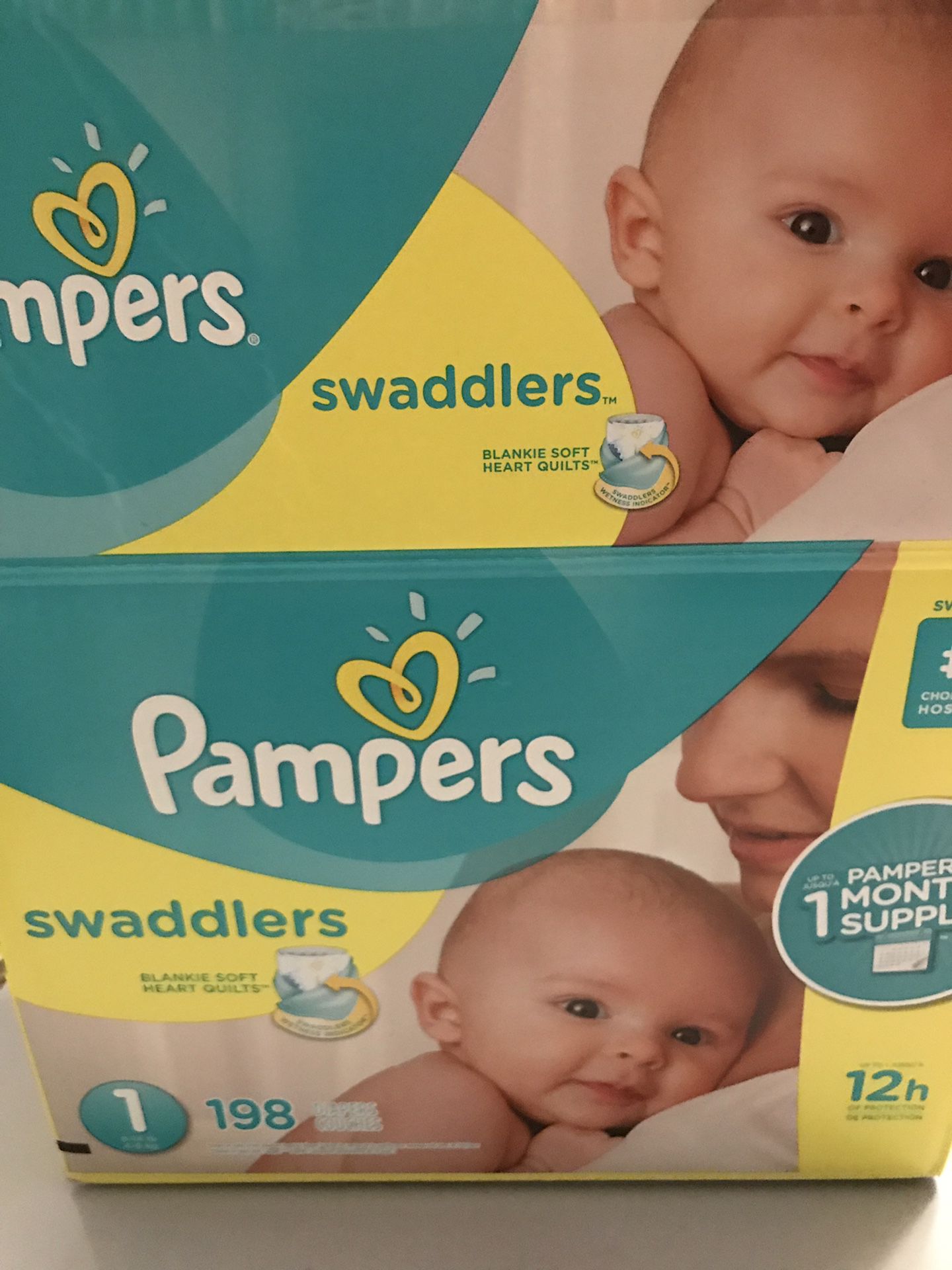 Size 1 Pampers Swaddlers & Wipes