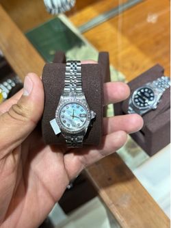 Rolex datejust mop diamond dial and bezel with box no card 1991