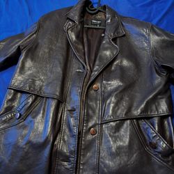 Vintage Genuine Leather Pelle Pelle Coat