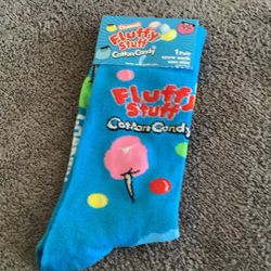 CHARMS FLUFFY STUFF COTTON CANDY Men’s CREW SOCKS SIZE 7-13 New With Tags 
