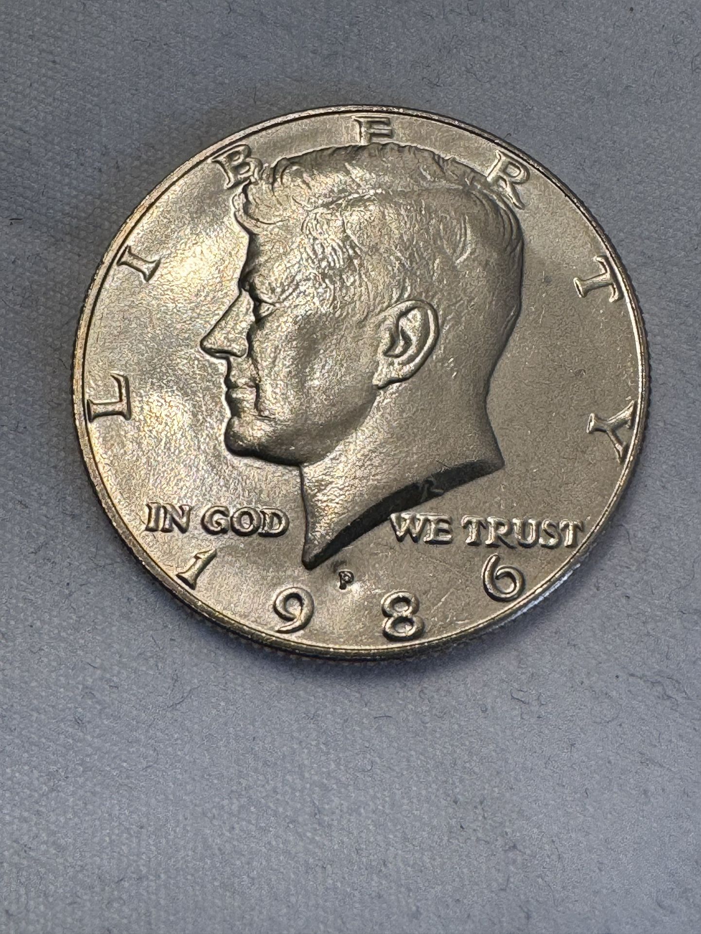 1986-P Kennedy Half Dollar RPMM ERROR COIN ( BU)