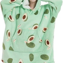 NAFLEAP Blanket Hoodie Women Wearable Blanket Adult Oversized