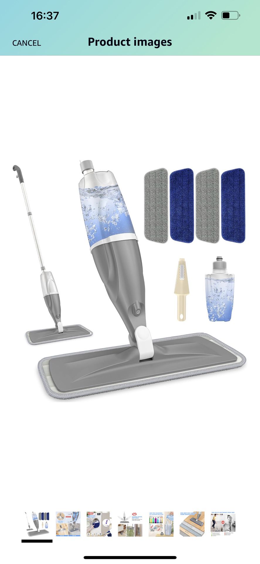 Brand New Spray Mops for Floor Cleaning Microfiber Floor Mop for Hardwood Floors Wet Dust Mop Flat Mop Floor Cleaner Mop with 4 Washable Pads 