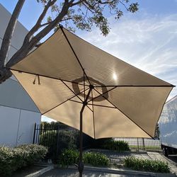New in Box, Patio Umbrella, 9 FT Tilt Crank Outdoor Market Umbrella with Base, Multiple Colors Available