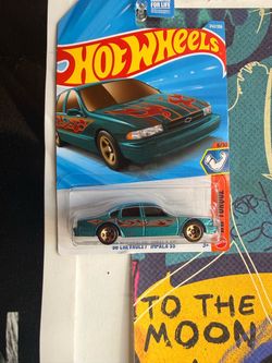 Wheels ā96 Chevy Impala SS ā Teal Flames ā New Sealed