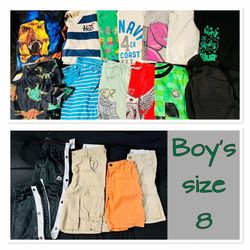 Boy’s Size Medium (8) Clothes - 19 Pieces