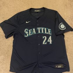 Brand New Men’s XXL Nike Authentic Navy Seattle Mariners Ken Griffey Jr Jersey (Never Worn)