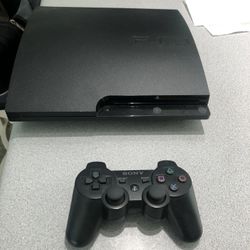 Ps3 With Controller And Cords 