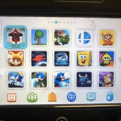 NINTENDO WII U with 100 WII U GAMES and Hard Drive