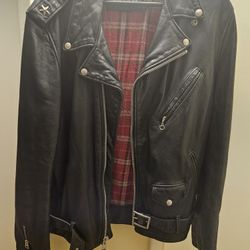 Schott NYC Leather 626 VN Fitted Cowhide Motorcycle Jacket XLarge