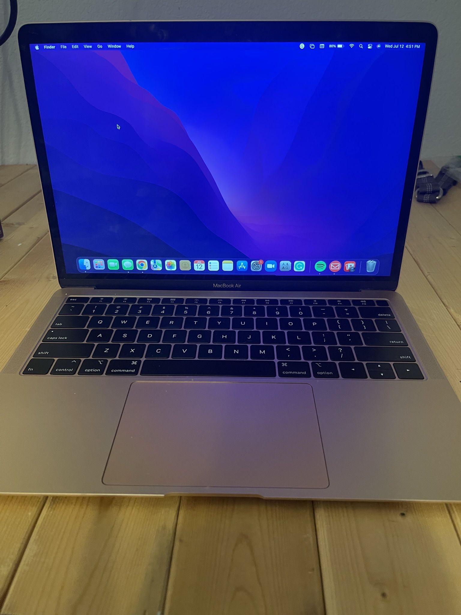 2019 Rose Gold MacBook Air With Touch ID- 13 in.
