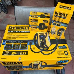 DeWalt EV Charger 40amp+wall mount Holder & ccs1 to nacs fast charger adapter NEW ALL FOR $325