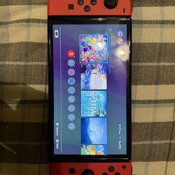 Nintendo switch oled mario red edition