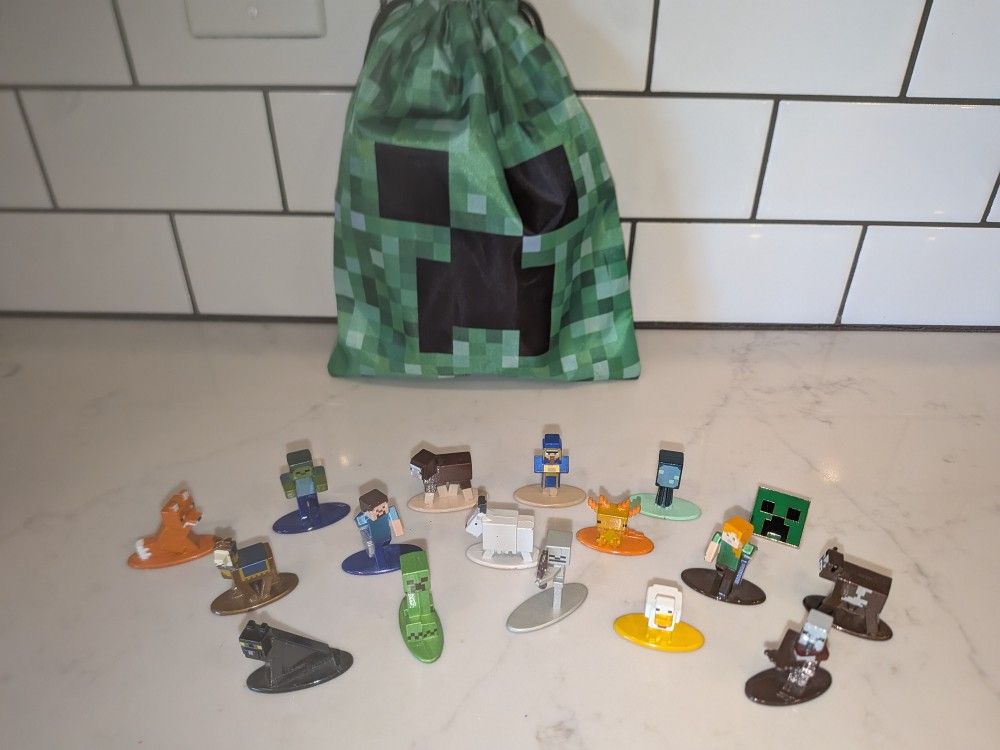 Metal Diecast Minecraft Characters Figures