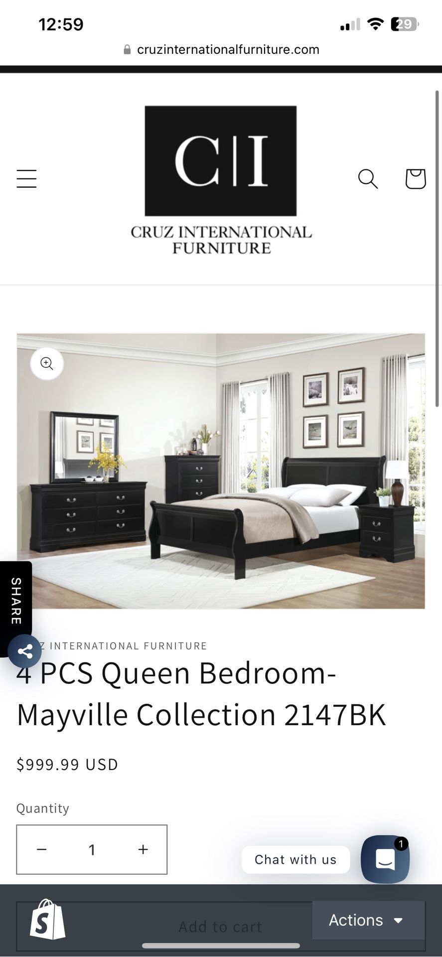 New Queen. Bedroom Set 