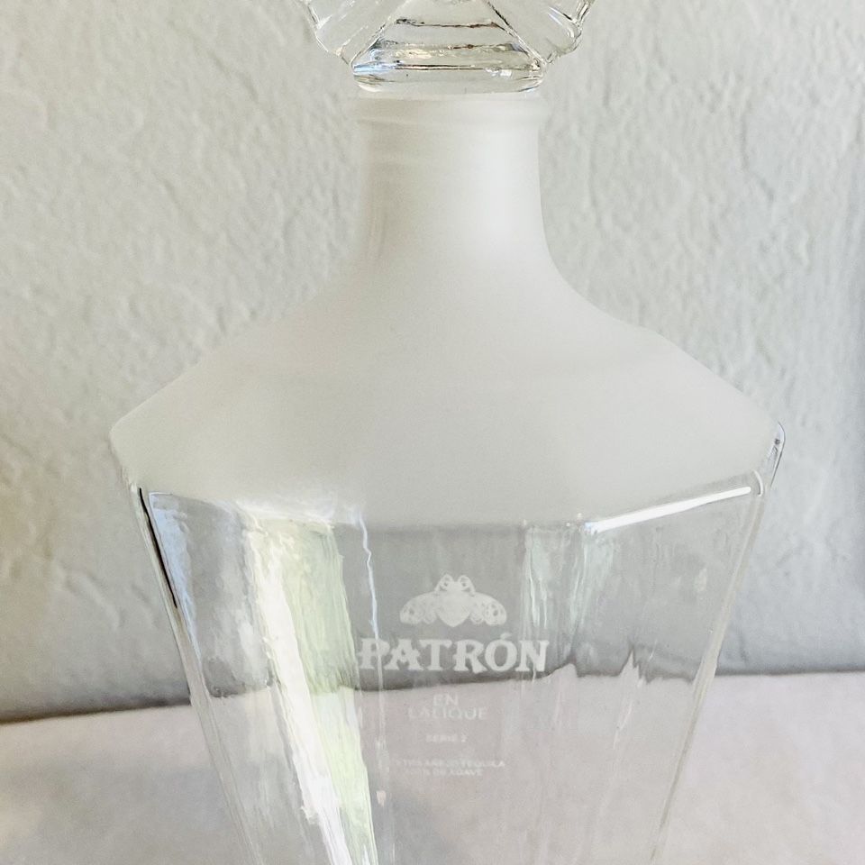 Rare Patron En Lalique Serie 2 Empty Bottle - Series 2 Patrón Tequila ...