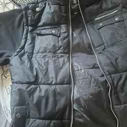 5X MENS HOODED VEST JACKET 