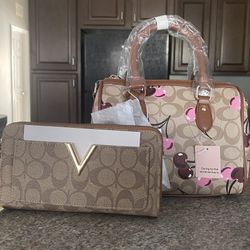 2pc boston bag and crossbody bag set