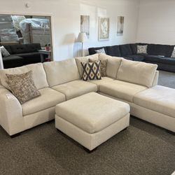 Sectional Couch Beige Chase