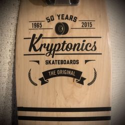 Kryptonics 22.5” Wooden Torpedo Skateboard
