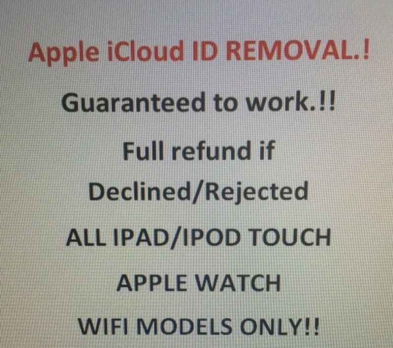 Apple ICLOUD REMOVAL.!