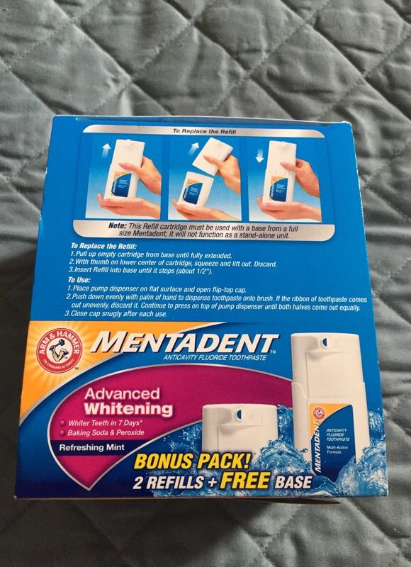Mentadent toothpaste bonus pack