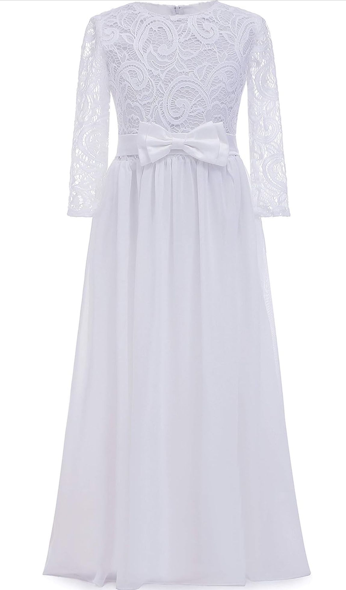 White Flower Girl Dress