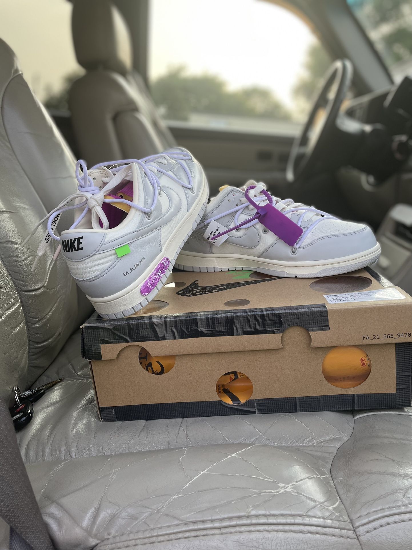 Offwhite dunk lows lot 03/50 size 10.5