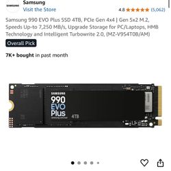 SAMSUNG 990 4TB EVO PLUS
