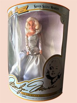 Silver Sizzle Marilyn Doll in Shimmery Silver Gown