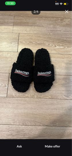 Balenciaga Furry Slides
