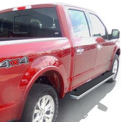 15-24 Ford F150 Side Steps 4dr Crew Cab Polish Nerf Bars